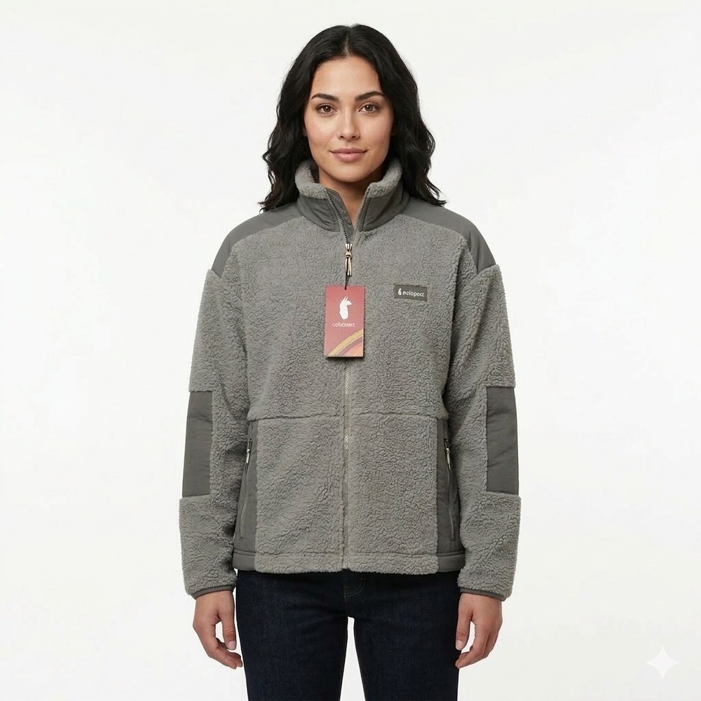 Cotopaxi Women's Large Bacano Fleece Jacket Pebble Tan NWT Relaxed Fit
